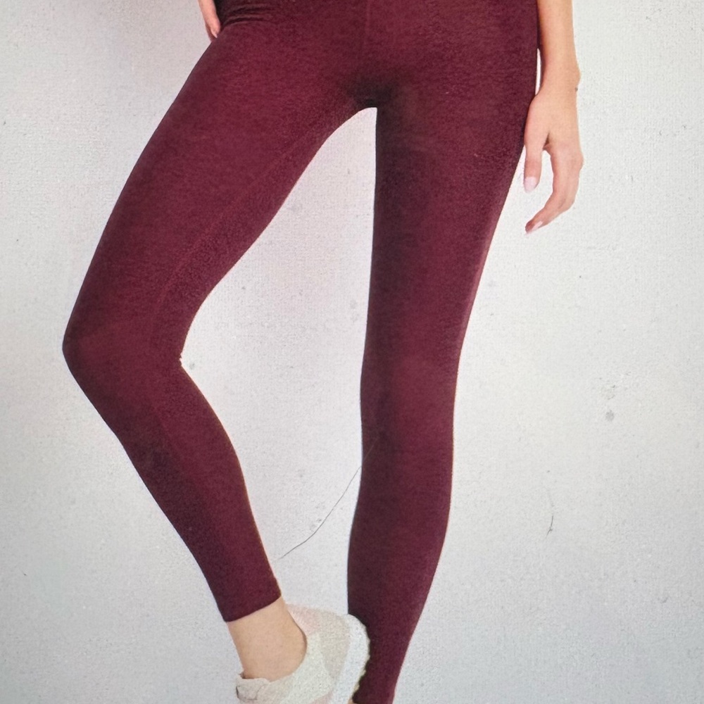 Beyond Yoga Deep Burgundy Leggings